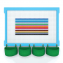  Элемент конструктора одиночный одноцветный Color Blocks 100 штук - fgospostavki.ru - Махачкала